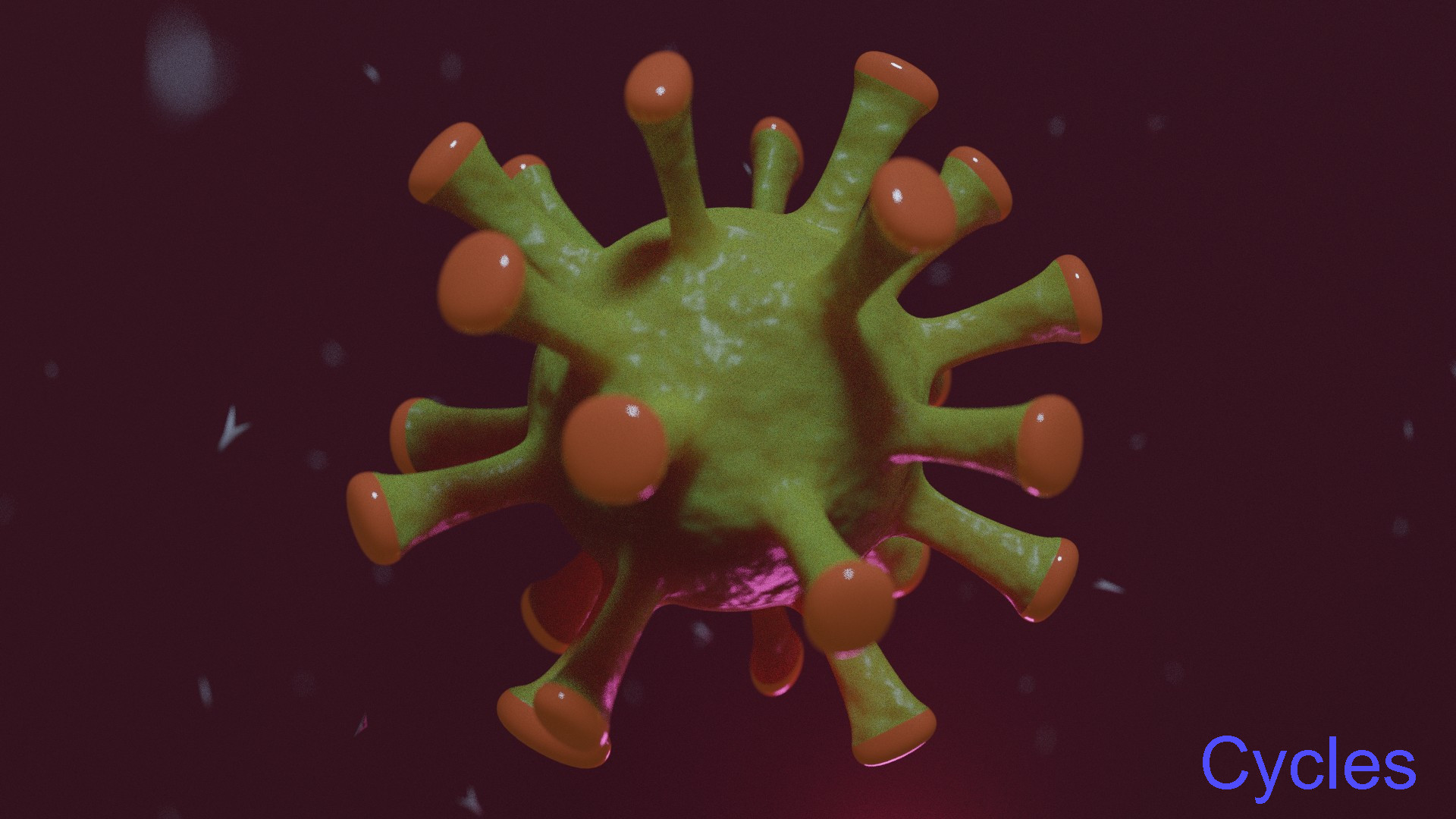 Corona virus - animated with particles preview image 2